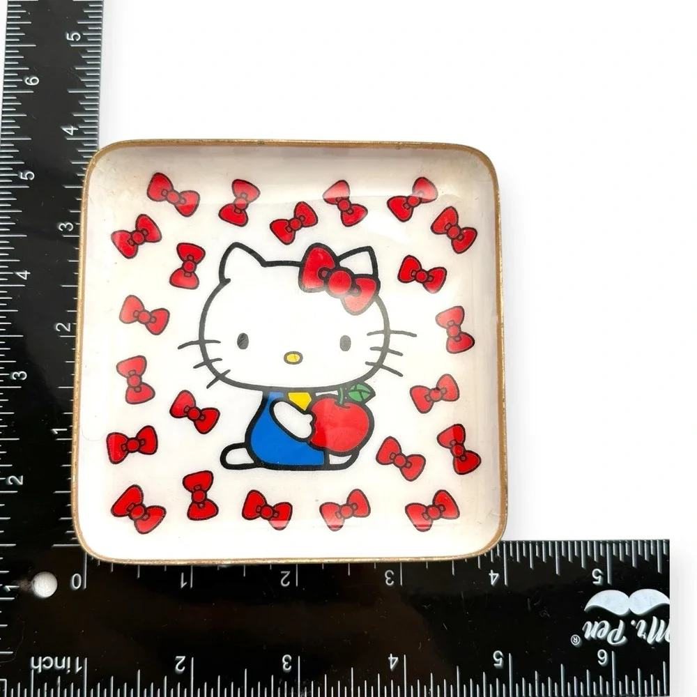 Sanrio Hello Kitty World Market‎ Geisha Trinket Trays Magnets and Pins Bundle